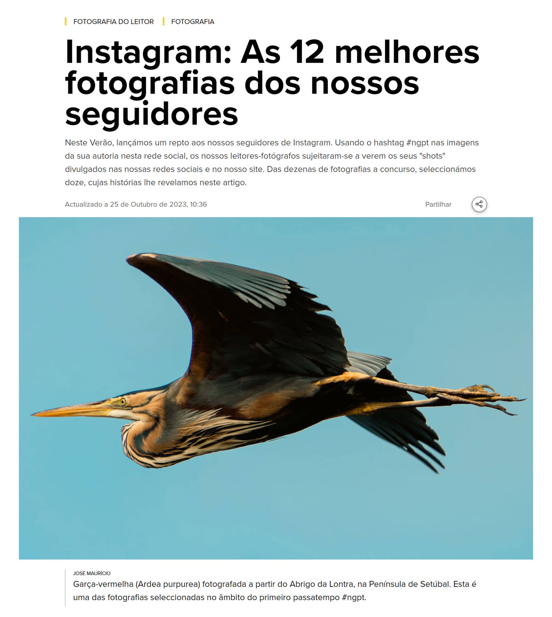 National Geographic Portugal — notícia Outubro 2023